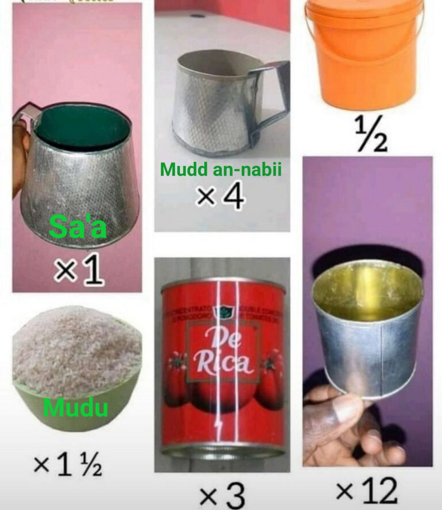 zakatul fitr measurements in nigeria