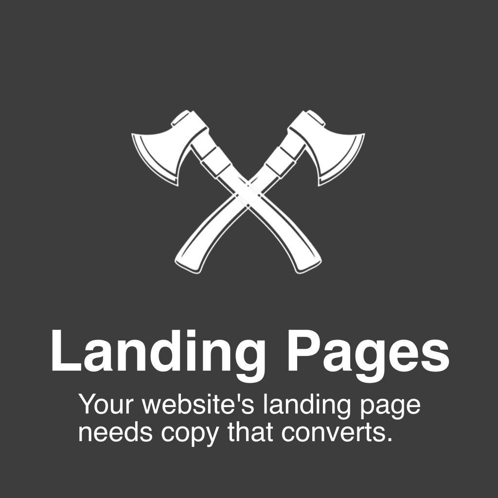 Landing page content writing.